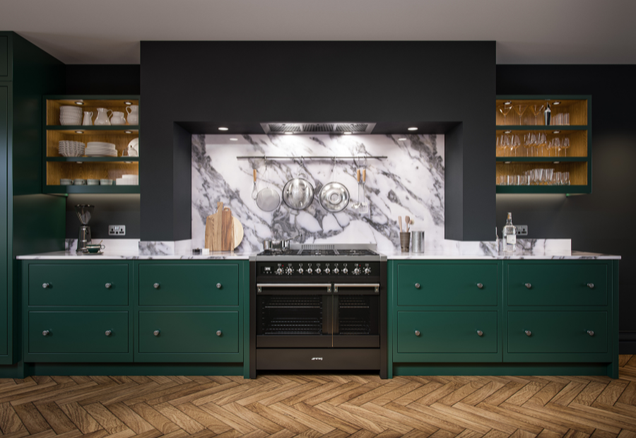 Novelle Aurora Deep Forest Kitchen