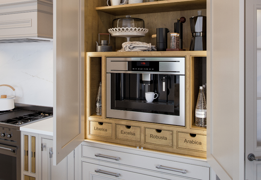 Charlotte Cashmere Appliance Housing Coffee Machine