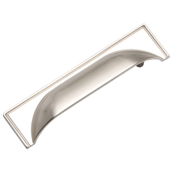 Brushed Nickel Cup Handle AN-174