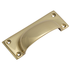 Polished Brass Cup Handle AN-192
