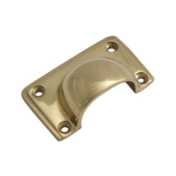Polished Brass Cup Handle AN-194