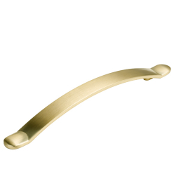Brushed Satin Brass Bow Handle AN-303