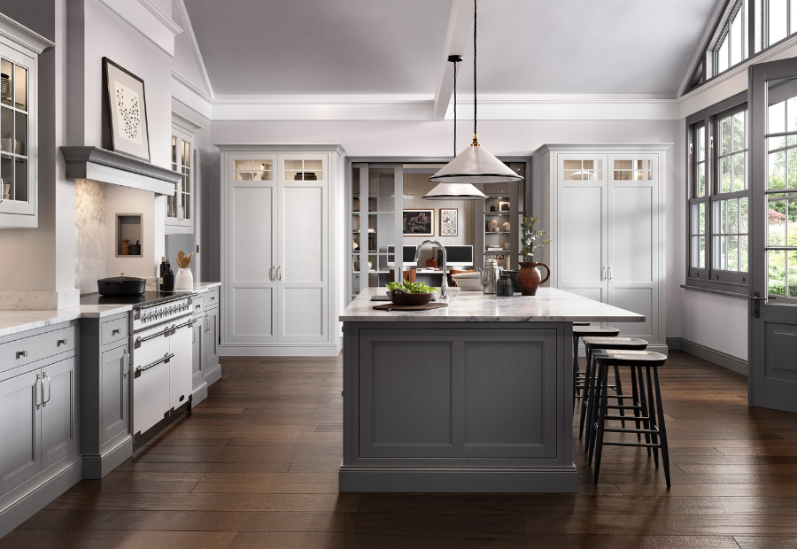 Sutton Dust Grey & Light Grey Kitchen